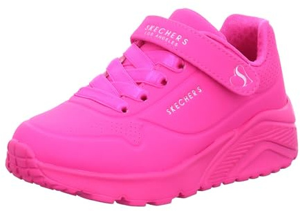 Skechers Uno Lite, Sneaker, Hot Pink Synthetic/Trim, 27.5 EU