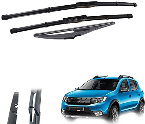 WEHOMY 22 19 11 Autofenster Vorne Hinten Windschutzscheibe Scheibenwischerblätter Set Kit Für Dacia Für R&enault Für Sandero MK2 2015 2016 2017 2018 2019