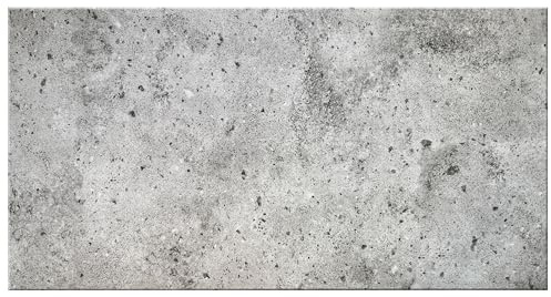 DECCART Wand-Paneele in Betonoptik - Deckenpaneele - Wandverkleidung Deckenverkleidung mit Beton-Imitat - Wandplatten in Grau aus Polystyrol - 100x50 cm - Betongrau - 7314 XL - 24 Stück (12 m²)