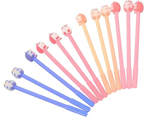 NUOBESTY Set Mit 12 Gelschreibern 0 5 Mm Feine Spitze Kunststoff Zeichenstifte Für Mädchen Auslaufsicher Zum Schreiben Für Die Bedürfnisse Von Schülern Zufällige Auswahl