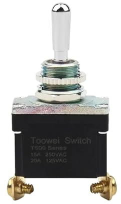 ON-OFF-ON ON-ON Interruttore a levetta momentaneo a vite di tipo completo SPST SPDT DPST DPDT IP67 * 2 pezzi(3P ON-ON Switch)