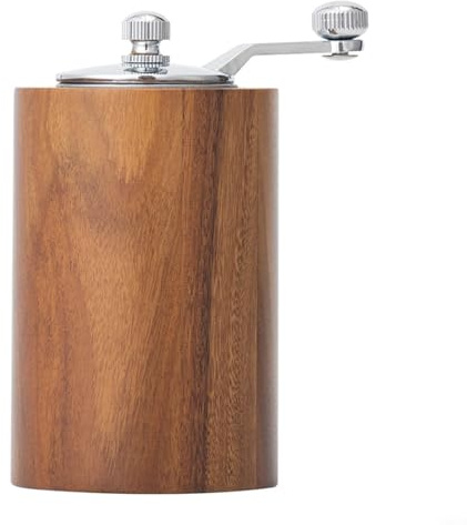 Molinillo manual multiusos, molinillo de sal y pimienta de madera, molienda gruesa y fina (M)