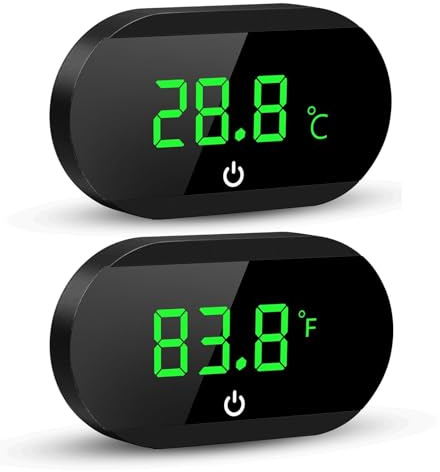 Wireless Digital Fish Tank Thermometer, Aquarium Thermometer with Touch Stick and LED Display – Temperature Monitoring for Aquariums, ±0.1°C – Essential Aquarium Accessory 1pcs