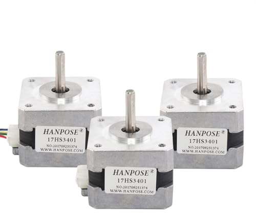 3PCS 17HS3401 4-Lead 17 Stepper Motor 42 Motor 42BYGH 1.3A for milling Machine and 3D Printer