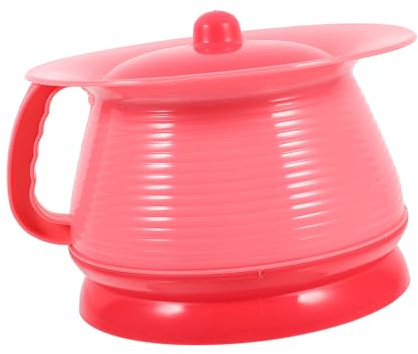 Hemobllo Secchio per Orinatoi Plastica con Coperchio Vaso da Notte Unisex Portatile Resistente all Usura Leggero Comodo da Trasportare Adatto per Uso Domestico Viaggio