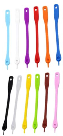 TOGEVAL 12 pezzi Segnabicchieri Vino Silicone Colorati Riutilizzabili Marcatori Bicchieri Festa Identificatori Bicchiere in Silicone Alimentare per Party e Occasioni