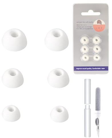 Anker daunke Lot de 3 paires d'embouts de rechange en silicone pour écouteurs intra-auriculaires Soundcore Sport, X20, 3 tailles différentes (S/M/L) - Doux et confortables - Blanc