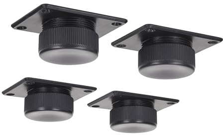 SOTECH Set med 4 st Möbelfötter GOLF II Ø 50 mm glidfot sofffot sockelfot möbel glider svart justerbar