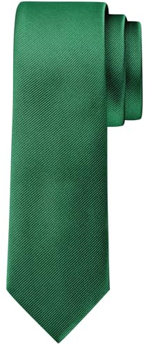 BomGuard Herren Krawatte 6 cm – matt & schmal – modern – einfarbig – verstellbar