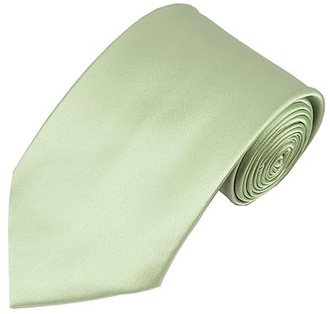 Romario Manzini Solid Light Sage Green Color Standard Men's Necktie