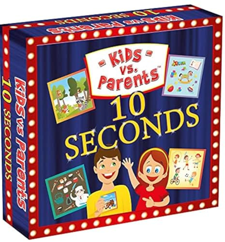 Fun Game 10 Seconds to Guess Lernkartenspiel Reflexspiel für Kinder Familienspiel Gehirnfokus Training | Kinder gegen Eltern 10 Sekunden | Alter: 5+