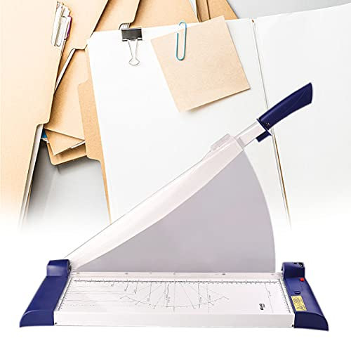 ZhiLianZhao A4 Hebelschneider, Papier Schneidegerät, Papirschneidemaschine, Ergonomischer Griff, Positionierendes Schneiden, Hochwertiges, Langlebiges Material,Weiß,A3