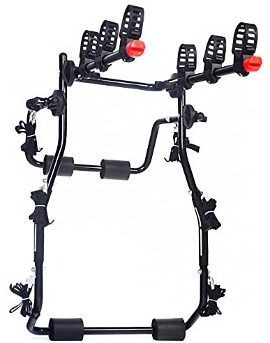 HXFENA Fahrradträger,Auto Fahrradhalter aus Kohlenstoffstahl Hinten AnhäNgerkupplung Hinten,Anti-Shedding Design Schadet Der Farbe Nicht,FüR Trunk Travel Transit/Black/A