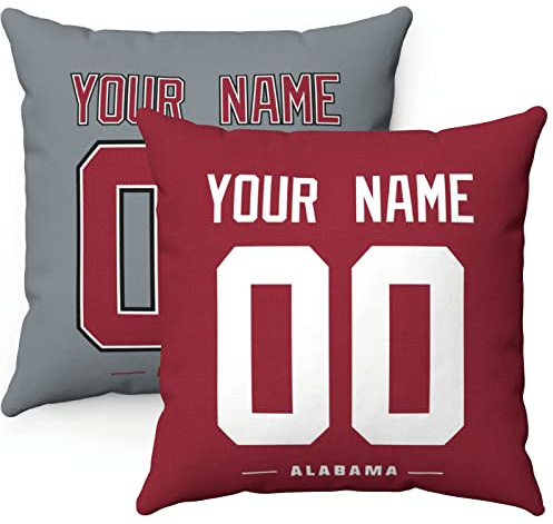 ANTKING Throw Pillow 2 Packs Custom Any Name and Number for Men Women Boy Gift