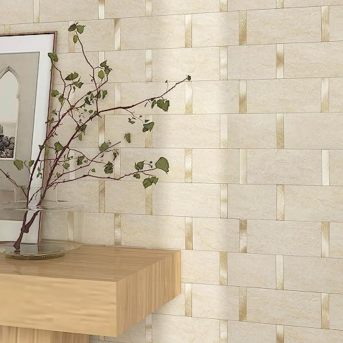 M MOFIT Klebefliesen Küche Bad Fliesenaufkleber Beige 10 Stück