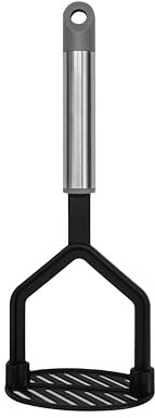 Fackelmann MODE Potato Masher, Plastic, Heat-Resistant, Non-Stick, Fruit & Vegetable Baby Food Masher, Large Sturdy Press Plate, Handheld Food Crusher, Ricer, For Jam Vegetables & Fruits, 26cm