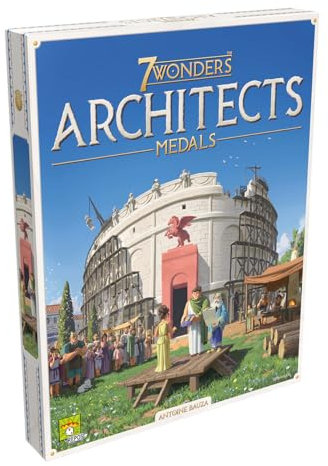 Asmodee 7 Wonders Architects – Medals, Erweiterung, Familienspiel, Strategiespiel, 2-7 Spieler, ab 8+ Jahren, 25 Minuten, Deutsch