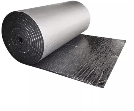 5mm Isolant Thermique Auto-adhésif Rouleau Réfléchissant en Mousse D'aluminium pour Sols, Toits, Portes De Garage Et Camping-Cars Couche D’Isolation en Caoutchouc Autocollant (Size : 1mx2m)