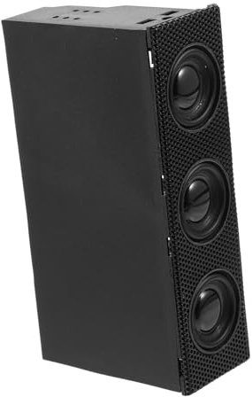 jojofuny Altoparlante Stereo Frontale per Computer Nero in ABS | Resistente a Graffi e Urti, Componenti Elettronici e Magnete, Accessorio per Pannello Frontale