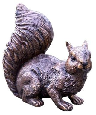 Bronze Eichhörnchen | 12x6x12cm | Tierfigur aus Bronze | handgefertigt