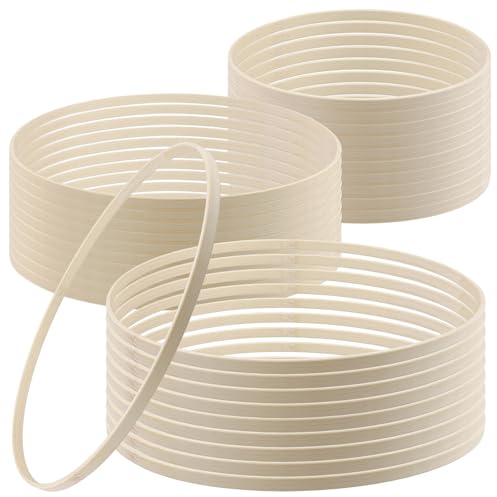 JIEHIN 30 Stück Holzringe zum Basteln, 30cm 26cm 20cm Holzringe Makramee Ringe Holz, Holzreifen zum Basteln, Bambus Ringe für Traumfänger Hochzeit Blumenkranz DIY Handwerk