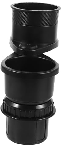 UTHCLO Porta Vaso Coche Doble Abs Estable Soporte Bebidas y Snacks Organizador para Automóvil Expendedor Multifuncional para Botellas y Tazas
