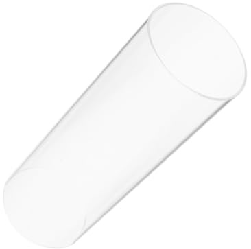 VALICLUD Portacandele Copertura per Candela Cilindrico Aperto in Vetro Trasparente Versatile Design Retrò Raffinato, per Decorazione Casa e Uso Esterno