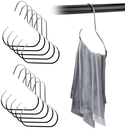 Lot de 10 Rangement pour Chapeaux Cintre en Métal, Porte Support Range Casquette Écharpe, Antidérapant Cintre Foulard, Multifonction Rangement Ceinture Organisateur pour Cravates Chapeaux Echarpes