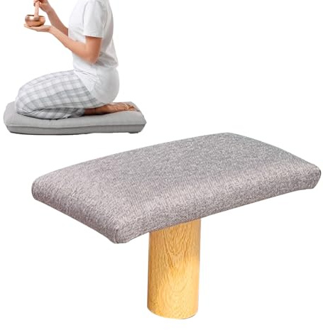 Panca da meditazione inginocchiata – Sedia ergonomica da yoga in legno | Panca da preghiera pieghevole con design confortevole | Per casa, studio, all'aperto, viaggi, camera da, consapevolezza
