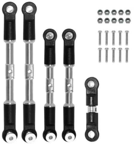 COMODO 5pcs Steel Turnbuckles for RC Camber Toe Links – 1/7 & 1/8 Scale Replacement Suspension Linkage Parts