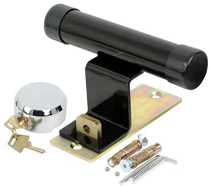 Cosiva Garage Door Lock Defender for up and Over Garage Doors. High Security Door Protector. Complete with Ground Anchor Bolts and high Security Padlock with 2 Keys