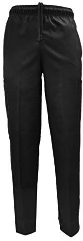Natural Uniforms Classic Chef Cargo Pants (Black Single, Medium)
