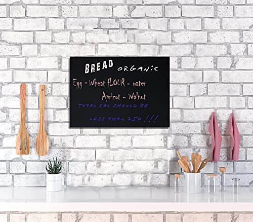 Chalky Rahmenlose Kreidetafel, Wandhalterung, A4, 21 x 30 cm, HPL-beschichtete Oberfläche