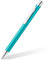 STAEDTLER Druckkugelschreiber elegance, Metallschaft, langlebig, auswechselbare M Mine, dokumentenecht, Schreibfarbe blau, 10 Kugelschreiber in türkis im Kartonetui, 421 45-35