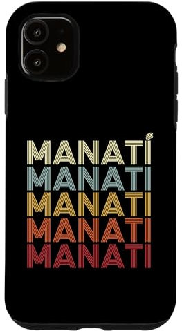 Hülle für iPhone 11 Manati Puerto Rico Manati PR Vintage Text