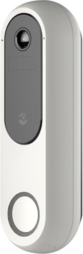Doro - Hemma Doorbell - Smart Home Doorbell for Seniors - Wireless with Camera - Wifi Connection - Alarm Function - Compatible with Smartphones or Tablets - Easy to Install - Chime Included