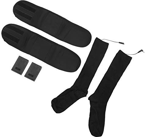 Brrnoo Wiederaufladbare Elektrisch Beheizte Baumwollsocken für Damen und Herren, Anhaltende Wärme bei Arthritis und Kalten Füßen, Winter Thermosocken