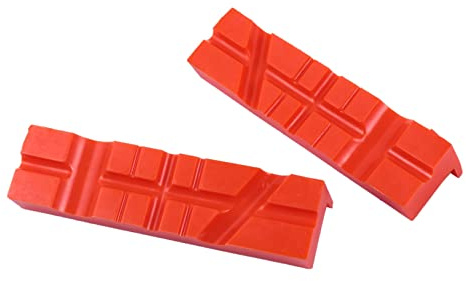 Vaguelly 2piezas Almohadillas De Agarre Multiranuradas Para Carpintería y Metalistería Protecciones Para Mordazas De Uso