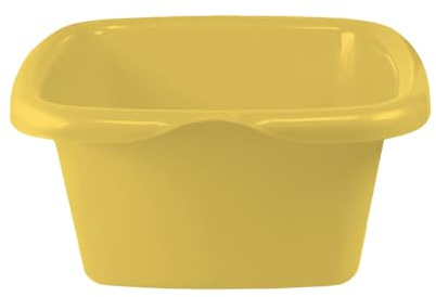 GIO'STYLE Bacinella Quadrata Colors | Ideale per la Pulizia | Giallo | 15 L | Polipropilene