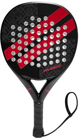 IANONI Padel Racket Carbon Fiber Surface with EVA Memory Flex Foam Core Padel Tennis Racquets Paddle Tennis Racket-8200 Red
