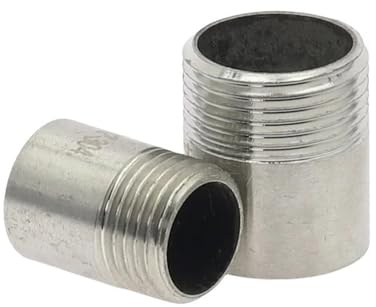 1 pieza de acero inoxidable 304, tubo redondo simple, accesorios de plomería con alambre exterior, adaptador roscado macho de 1/4, 3/8, 1/2, 3/4, 1, 1-1/4, 1-1/2 y 2 pulgadas.(3/4)