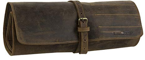 Greenburry Vintage Werkzeugrolle Leder antikbraun