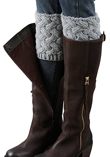 Vellette Bas Guêtre Jambières Legging Chausettes Hiver Chaud Tressé Tricot Femme collants Guêtres