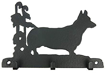 Tierisch-tolle Geschenke Welsh Corgi Pembroke Leinengarderobe - Schlüsselbrett - Garderobe mit Hundemotiv