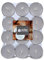 Müller Scented Tealight Candles - Scent: Coconut Island - Pack of 24 Colored Tea Lights - 4 Hours Long Burning Small Candles - Grey Dripless Wax - 39 × 15 mm - Made in Germany - RAL Quality
