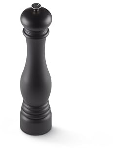 Le Creuset Molinillo de pimienta clásico ajustable, Plástico ABS resistente a grietas, Anticorrosión, 518 g, Negro Mate, 96002700000000