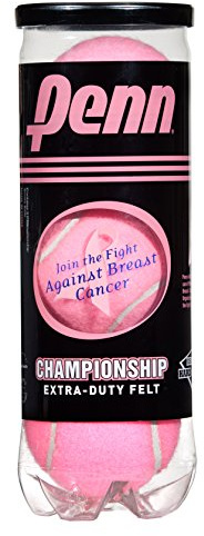 Championship Pink Tennis Balls - Extra Duty Felt Pressurized Tennis Balls - 1 Can, 3 Balls - 1