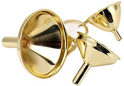 Set di 3 Mini Imbuti da Cucina, Imbuti in Acciaio Inox, Set di Imbuti a Bocca Larga, Utensili da Cucina in Metallo Per Trasferire Oli, Liquidi, Fluidi, Ingredienti Secchi