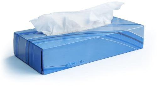 CarebyMail 2 Ply Soft Facial Tissues Box Multipack - 12 Packs (1200 Tissues), White