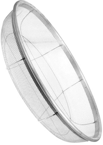 INOOMP Rundes Bodensieb Aus Robustem Eisen 43cm Mit 2,5mm Maschenweite Gartensieb Zur Feinfiltration Von Erde Sand Und Getreide Für Gartenarbeit Und Pflanzsubstrate